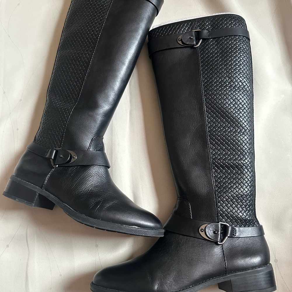 ANTONIO MELANI Black Over the Knee Boots